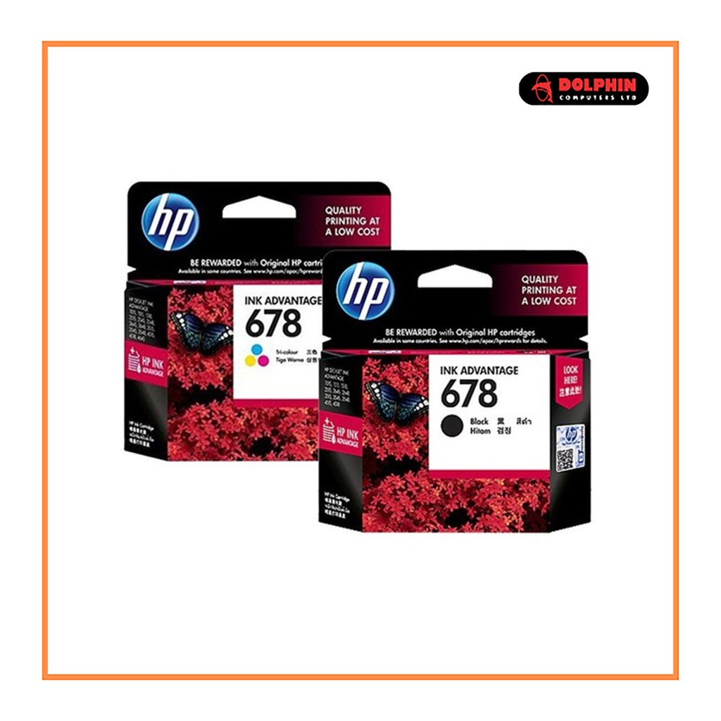 HP INK CARTRIDGE 678 BLACK 2515/1515