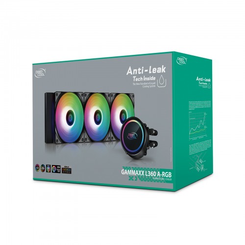 Deepcool GAMMAXX L360 A-RGB Liquid CPU Cooler (Black)