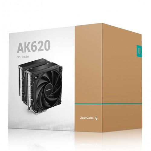 DeepCool AK620 High Performance Dual Tower Air CPU Cooler (Black)