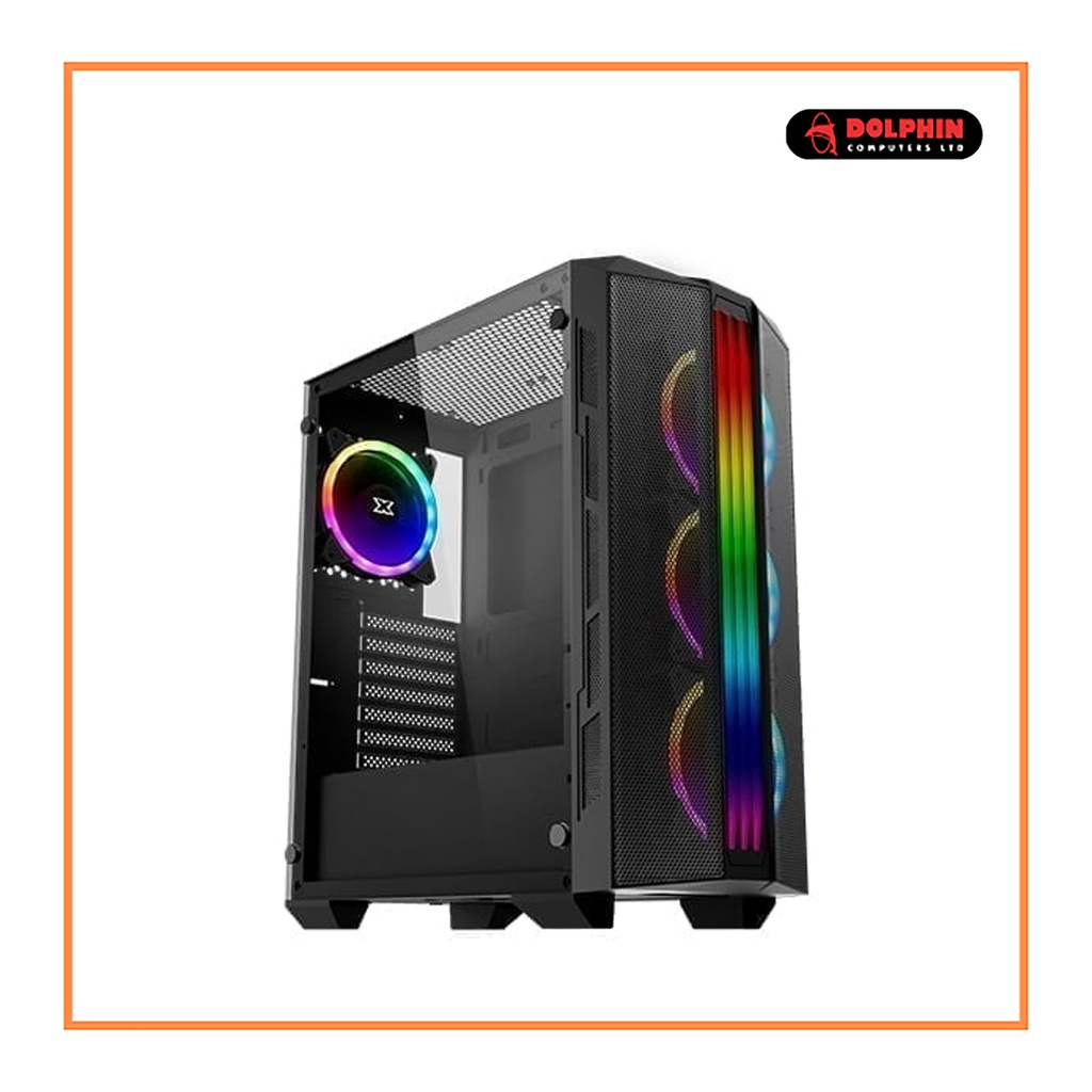 Xigmatek EN44535 Trident RGB Mid Tower Black ATX Gaming Casing