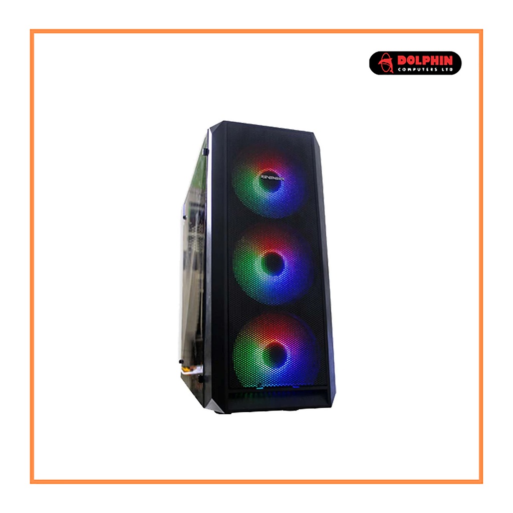 Revenger A1 RGB Mid Tower ATX Gaming Casing (Black)