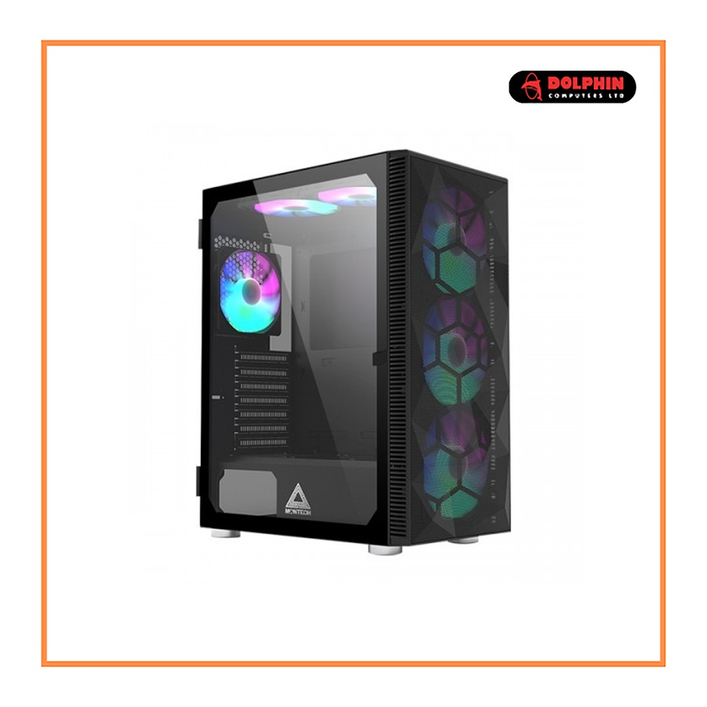 Montech X3 MESH RGB Mid Tower ATX Gaming Desktop Casing (Black)