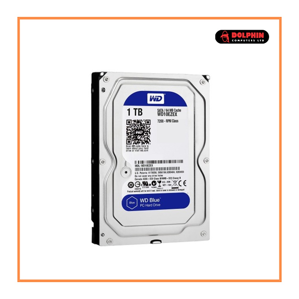 HDD WESTERN DIGITAL WD10EZEX-00RKKA0 1TB SATA Blue 7200 rpm Desktop HDD