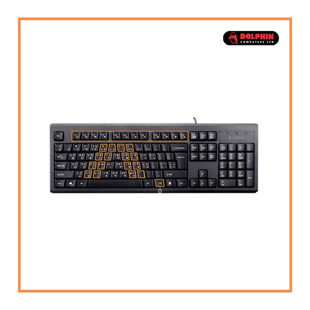 A4tech KRS-83 FN-Hotkeys Wired Multimedia Keyboard With Bangla Layout