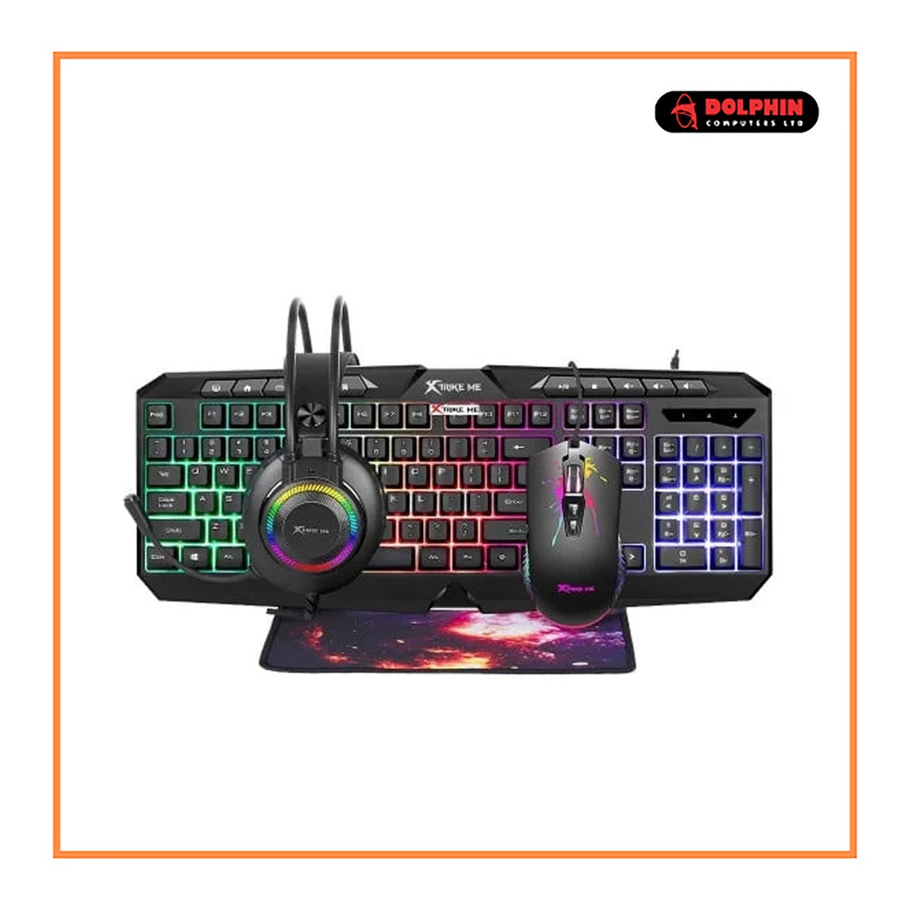 Xtrike Me CMX-410 Gaming Keyboard, Mouse, Mousepad & Headset Combo