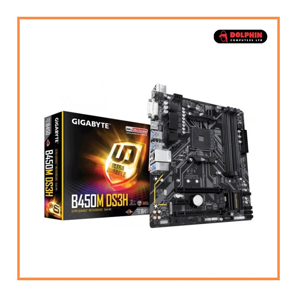 Gigabyte B450M DS3H AM4 AMD Micro ATX Motherboard