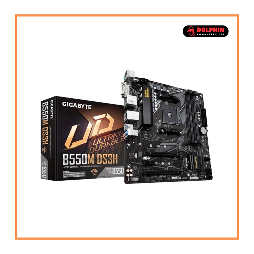 Gigabyte B550M DS3H AM4 AMD Micro ATX Motherboard