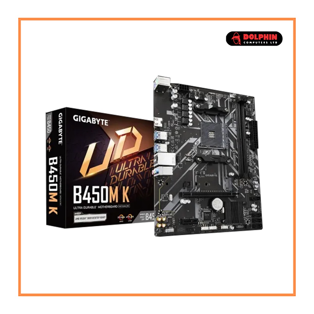 GIGABYTE B450M K AMD AM4 Micro ATX Motherboard
