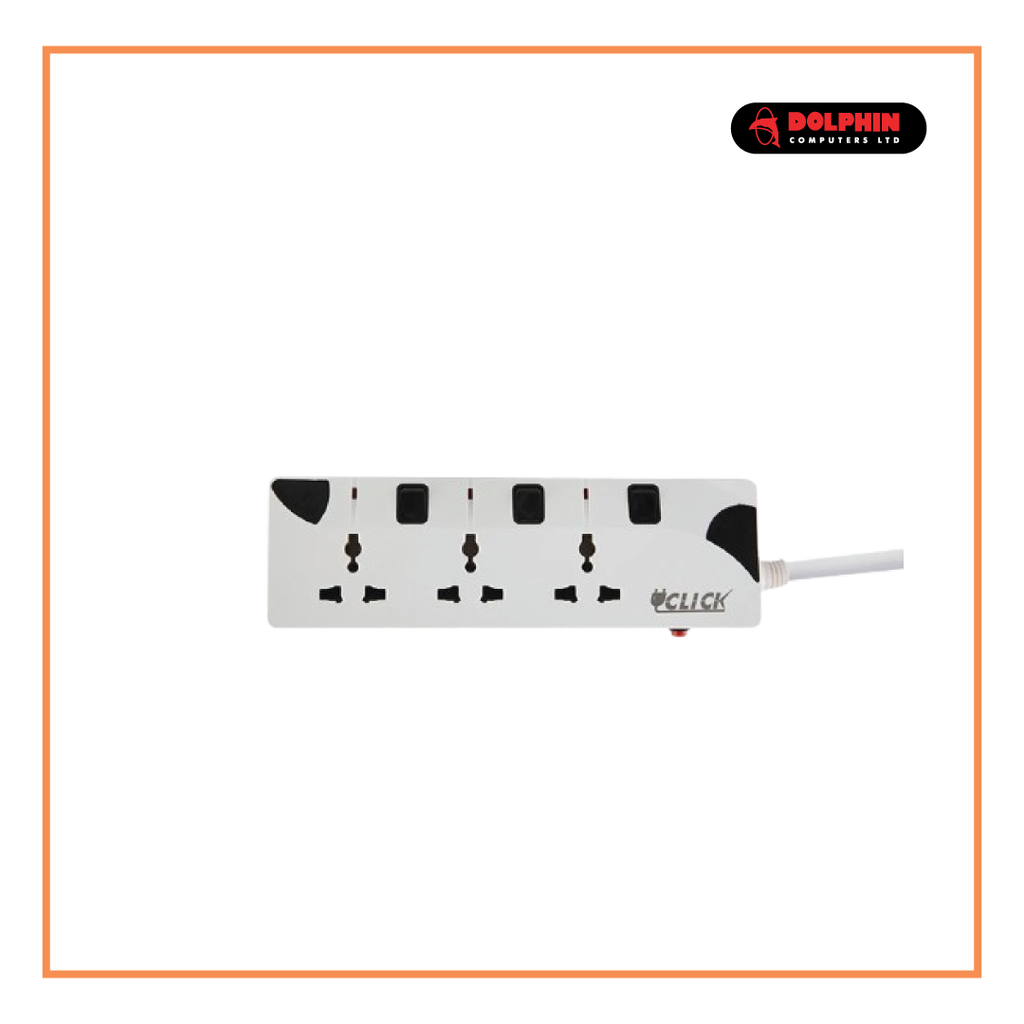 CLICK 3 PORT POWER STRIP 5Y-3P-901494