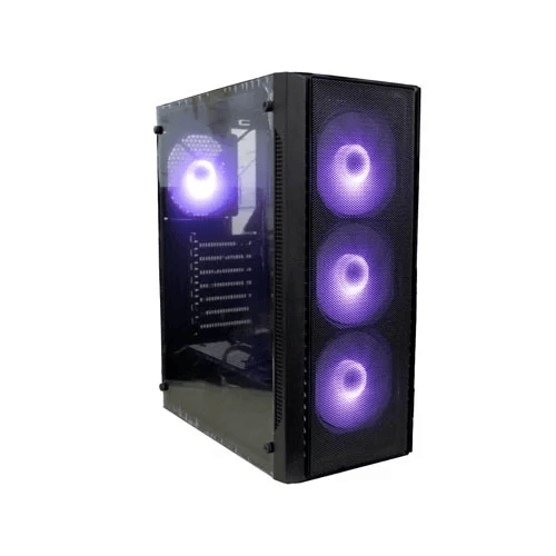 PC POWER GAMING CASING 4X FAN RGB,PG-200