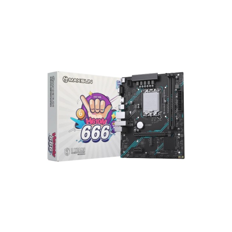 MAXSUN MOTHERBOARD H610-12,13TH GEN,WIFI