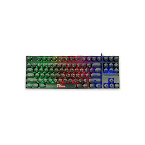 PC POWER GAMING KEYBOARD RGB USB K87 WHITE