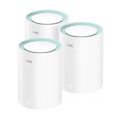 CUDY M1300-DUAL BAND AC1200 FE WIFI GIGABIR ROUTER 3PACK