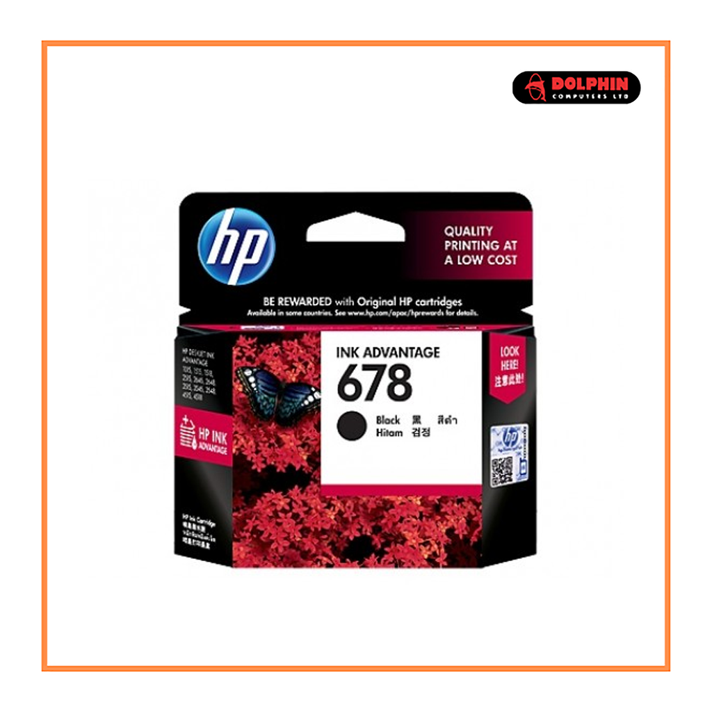 HP 678 Black Original Ink Advantage Cartridge