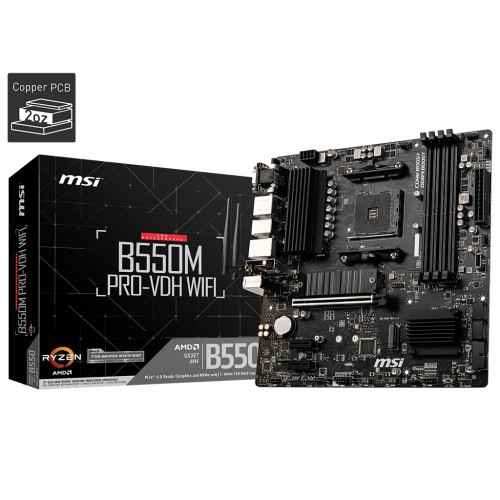 MSI B550M PRO-VDH WIFI AM4 AMD Micro-ATX Motherboard