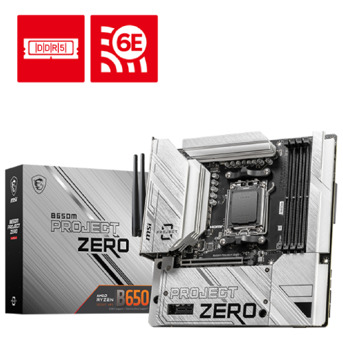 MSI MOTHERBOARD B650M PROJECT ZERO AM5