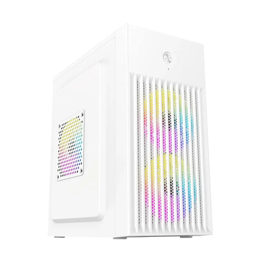 Wintech Pro Box Mesh V2 WH Mini Tower White Micro-ATX Desktop Casing