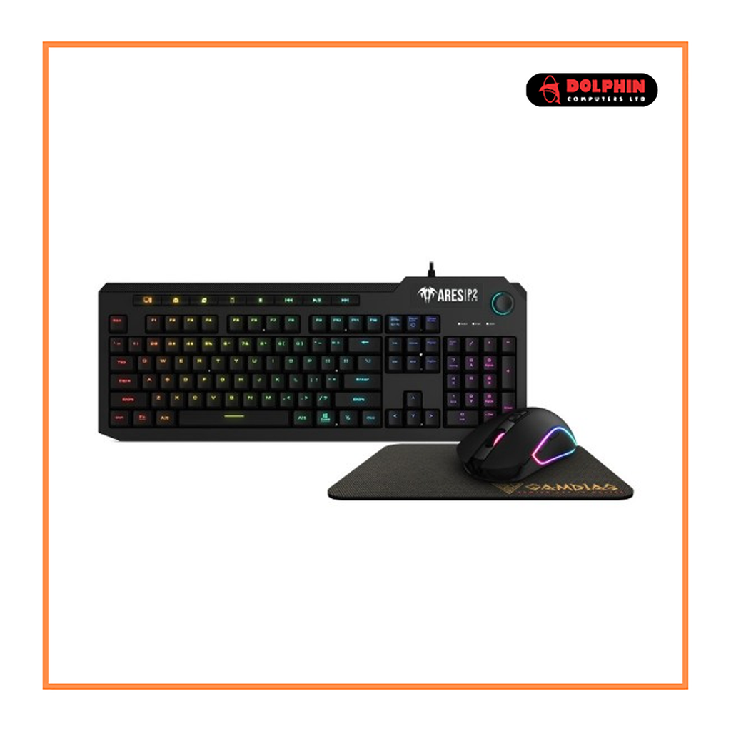 Gamdias Ares P2 3 in 1 Keyboard Mouse and Mouse Pad Combo