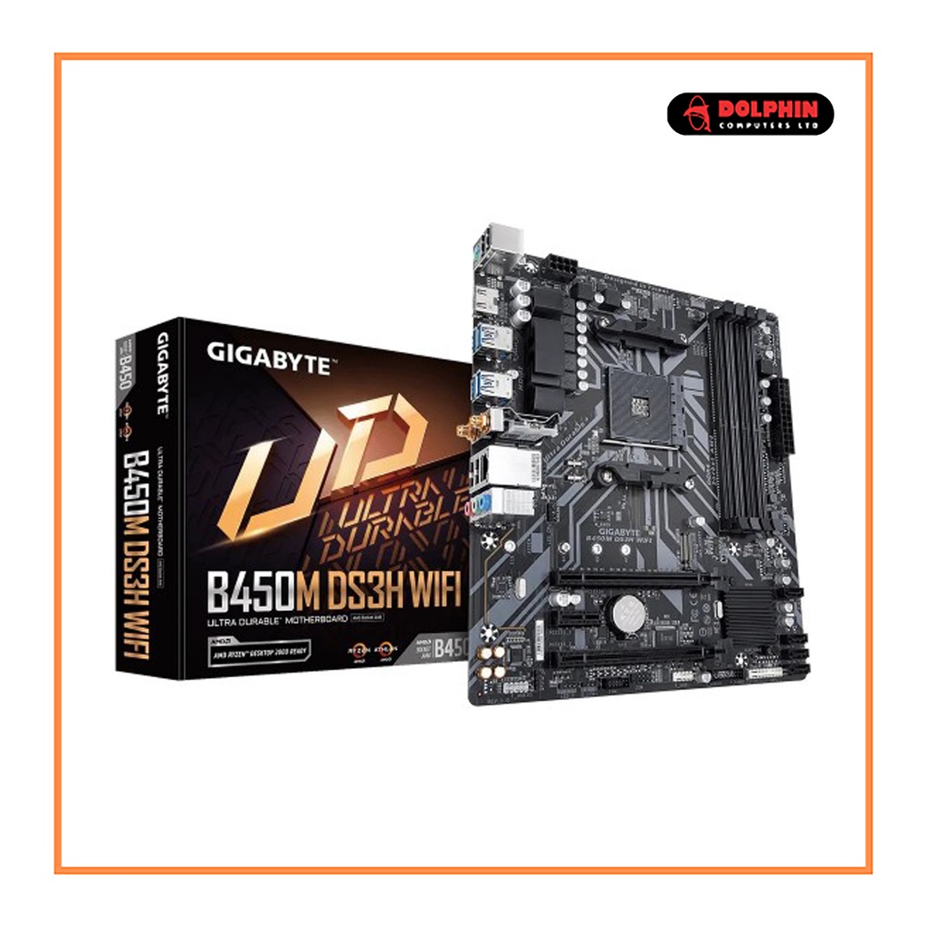 GIGABYTE MOTHERBOARD B450 DS3H WIFI,AMD