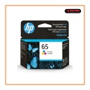 HP 65 Tri-color Original Ink Cartridge, N9K01AN#140